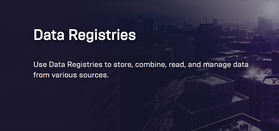 DataRegistry(数据注册表)